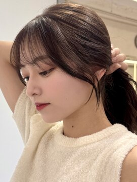 アッシュ 茗荷谷店(Ash) 茗荷谷レイヤーカット韓国ダブルカラー顔周り前髪カットボブ