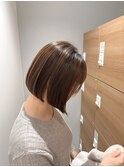 丸みショートボブ×艶トリートメント
