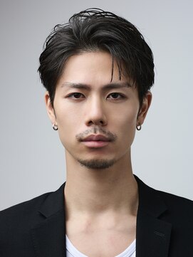 ブラック(BLACK) ハーフバックショートビジネス 大人かきあげ