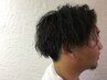 men's限定 カット＋特殊パーマ ￥12200～ ネット予約不可