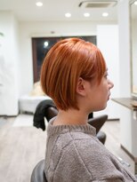 リアン(LIEN)&nbsp;ショートボブ×オレンジ