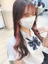 テトラ バイ ネオリーブ 横浜西口店(tetra by neolive)&nbsp;ペールピンクのイヤリングカラー&フェイスフレーミング