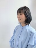 大人カジュアル外はねレイヤーボブ