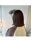 切りっぱなしボブ