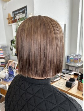 ヘアスタジオ ブリエ(HAIR STUDIO BRILLER) 2024 切りっぱなし×マロンベージュ