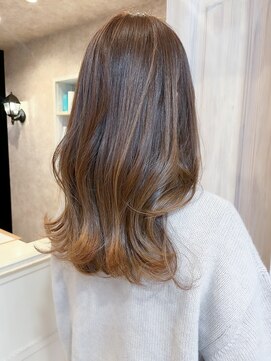 キャアリー(Caary) 福山人気韓国風くびれ巻きマロンベージュブリーチなし髪質改善春