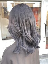 ジェムヘアスタジオ 湘南平塚南口店(Gem Hair Studio)&nbsp;グラデーション×イルミナカラー『グレー』【Gem 神原】