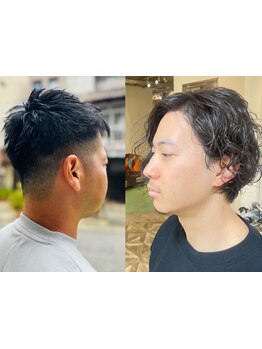 【クラシックなバーバーからカジュアルまで】メンズカットを愛するSTが幅広く対応♪どこか色気あるStyleに