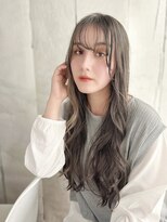 ナル 宇都宮(nalu)&nbsp;透け感バングのAラインミックスカール