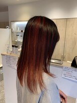 アズールサン 草加西口店(azule-sun)&nbsp;アンブレラカラー,レッド,ケアブリーチ【草加】