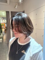 エイゾー(EIZO)&nbsp;ボブ/レイヤー/前髪なし/ボブレイヤー/伸ばしかけ/丸みボブ