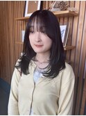 ふわふわレイヤー×アッシュブラウン