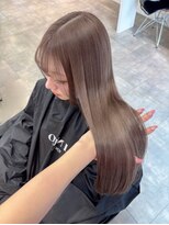 ペレ アネックス 大阪梅田茶屋町店(PELE ANNEX)&nbsp;ホワイトグレージュ/デジタルパーマ/チェリーブラウン/梅田