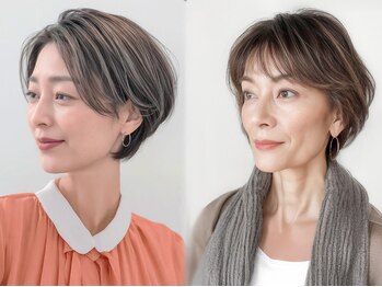 アーツ 新宿(arts)の写真/グレイカラーでも明るい色味を楽しめる♪大人女性の魅力を引き出す上品な仕上がり◎新宿駅すぐ