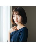 前髪あり×小顔ボブ