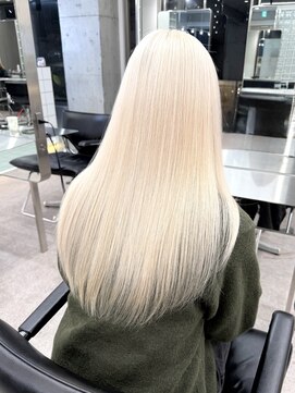 サンクプロジェクト(cinq PROJECT) 原宿韓国顔まわりホワイトベージュホワイトブロンド