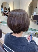 大人丸みショートスタイル　40代50代60代　土浦