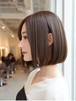 ダル 渋谷/表参道(DAL.)&nbsp;レイヤーカットボブ髪質改善カラー縮毛矯正暗めカラー韓国