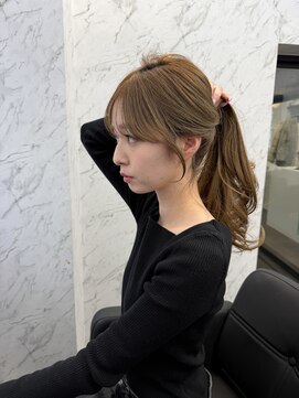 ドットニュー 横浜店(dot.nyu) 【艶カラー×顔周りカット】韓国/韓国ヘア/横浜/横浜駅/学割