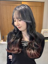 テトラ バイ ネオリーブ 横浜西口店(tetra by neolive)&nbsp;ルーツカラー　デザイン　ピンク　ブルー　ロングレイヤー横浜★