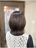 大人レイヤーボブ×ラベンダーグレージュ