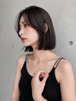 フォト 新宿三丁目(foto) 髪質改善縮毛矯正地毛風ストレート切りっぱなしボブ
