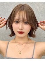 サンドナル 鹿児島天文館(sand NALU)&nbsp;ハッシュカット/グレージュ/デザインカラー[鹿児島天文館]