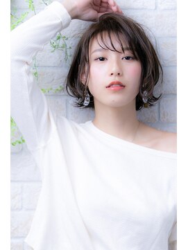 ヘアーアートシフォン 池袋西口店(Hair art chiffon) ショートウルフシャドールーツ寒色系カラーシースルーカラー