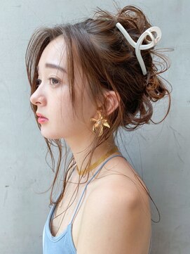 アイティーバイアルバム 下北沢店(IT by ALBUM) お団子_ショコラベージュボブルフベビーバング_ba342431