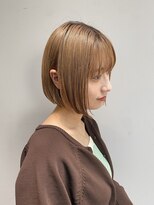 ロンド ストラーダ 心斎橋(Lond strada)&nbsp;シルキーベージュ×グレージュカラー【髪質改善/縮毛矯正】