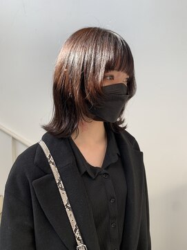 アクアオモテサンドウ(ACQUA omotesando) ◇小顔になれる♪ミディアムウルフカット！