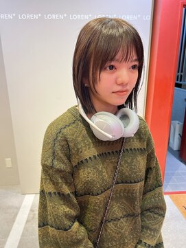 ローレンジウ(LOREN JU) 透明感髪質改善ベージュダブルカラーミルクティーグレージュ