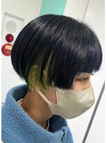 マティーナ ヘアー 池袋(Matina hair)&nbsp;【ネイビー×推し色☆/ダブルカラー】20代30代40代