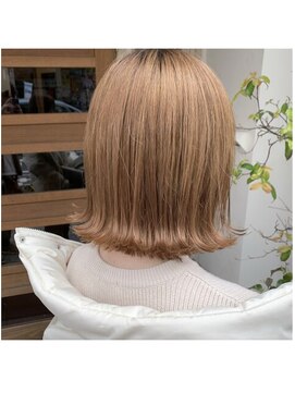 ボアップ(boappu) ベージュ ボブ 小顔ボブ