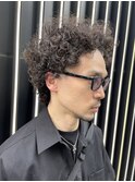 カーリー　ショート　メンズヘア　メンズパーマ　西尾卓義