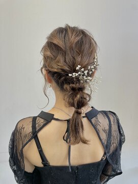 ヘアー アイス 御器所本店(HAIR ICI) 20代30代大人可愛いお呼ばれスタイル編みおろし
