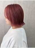 ベリーピンク、切りっぱなし