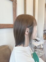 リスプレンデレブロレット risplendere BroLetto&nbsp;サラサラストレートボブ×ブルーインナーカラー