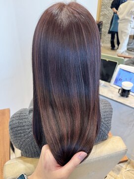 ヘアースタジオ アール(Hair Studio R) 20代30代40代韓国ヘアハイライト透け感カラーストレート