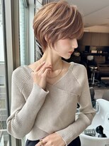 絶壁解消/大人可愛い/ひし形/小顔/30代40代◎ショートボブN