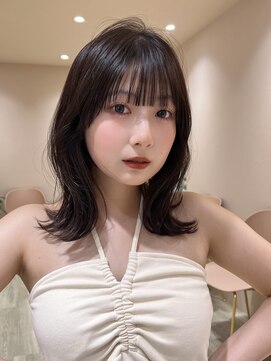 サンド ミュウ 横浜店(sand mieu) ボブディオリーブベージュ髪質改善縮毛矯正フェイスレイヤー