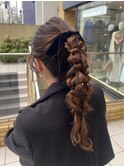 【あきら】ヘアセット結婚式卒業式成人式二次会フィッシュボーン