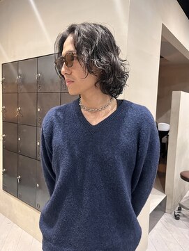 ヘアー アイス ルーチェ(HAIR ICI LUCE) メンズパーマメンズヘアメンズボブパーマニュアンスパーマ/中西
