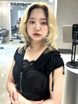 ソル ジングウマエ(SOL JINGUMAE)&nbsp;mayu指名//ミディアムウルフレイヤーフェイスフレーミング