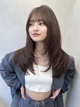 グロー 大宮(GLROW) □ 韓国大宮顔周りレイヤーカットハッシュカット透明感カラー