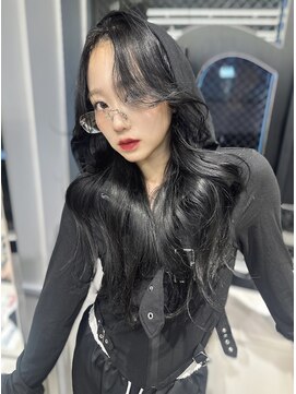 ユーフォリア 渋谷グランデ(Euphoria SHIBUYA GRANDE) 韓国レイヤーカット/ブリーチなし暗髪/顔周りカット