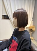 切りっぱなしボブ×ネオメテオストレート丸亀×ショート髪質改善