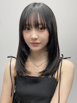 エトラ 渋谷店(etora) 小顔 前髪 レイヤーカット くびれヘア ハイライトカラー"