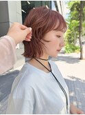 ピレンジ　ブリーチなしカラー　レイヤーカット　ボブ