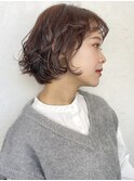 ボブパーマ くせ毛風パーマ 似合わせカット